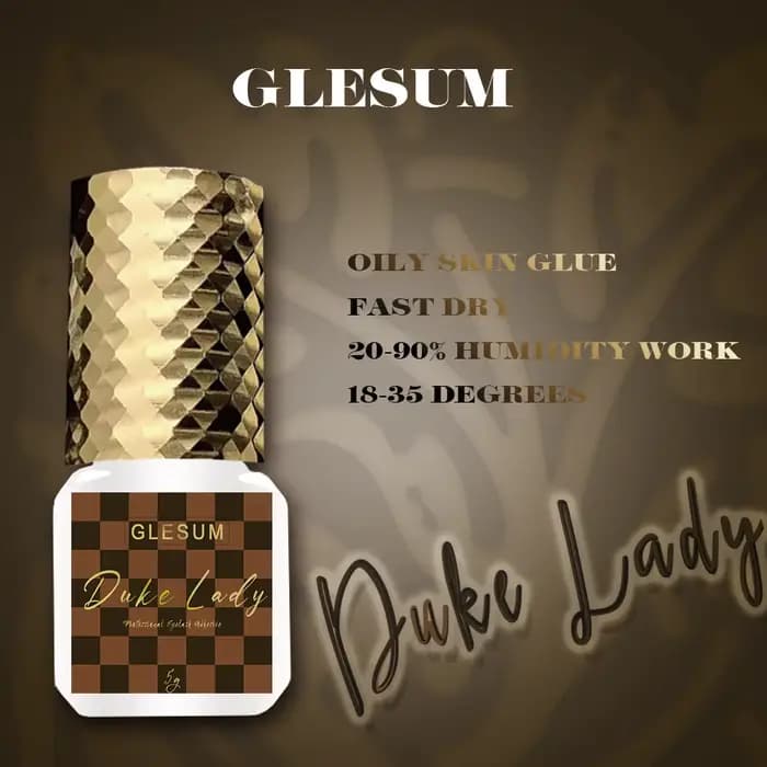 Glesum – colle sèche Duke Lady 0.5s, nouveau Style, Super qualité, sans Latex et faible irritation, 