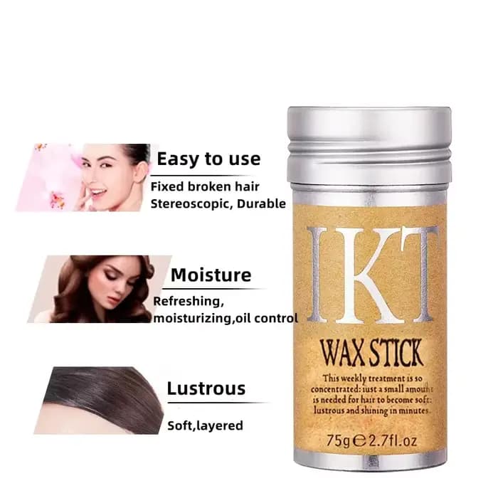 Bâton de cire pour cheveux, longue durée, étanche, Portable, finition, bâton de cheveux cassé, outil