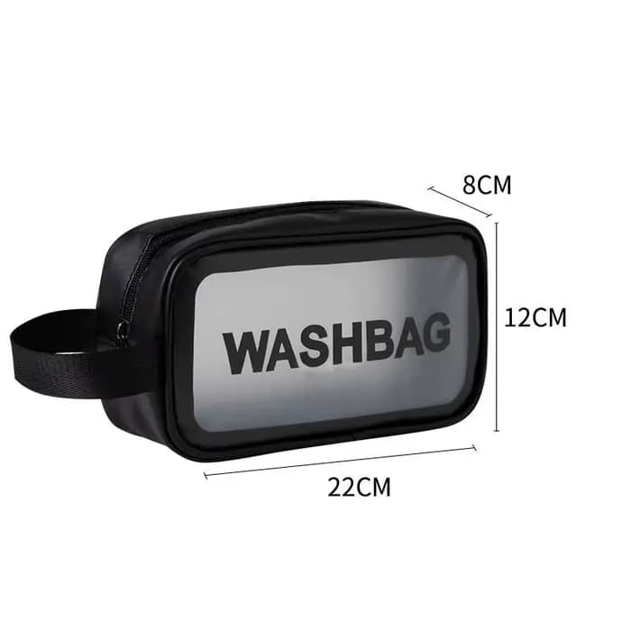 Sac cosmétique étanche en PU, portable, grande capacité, sac de lavage transparent, sac de voyage co