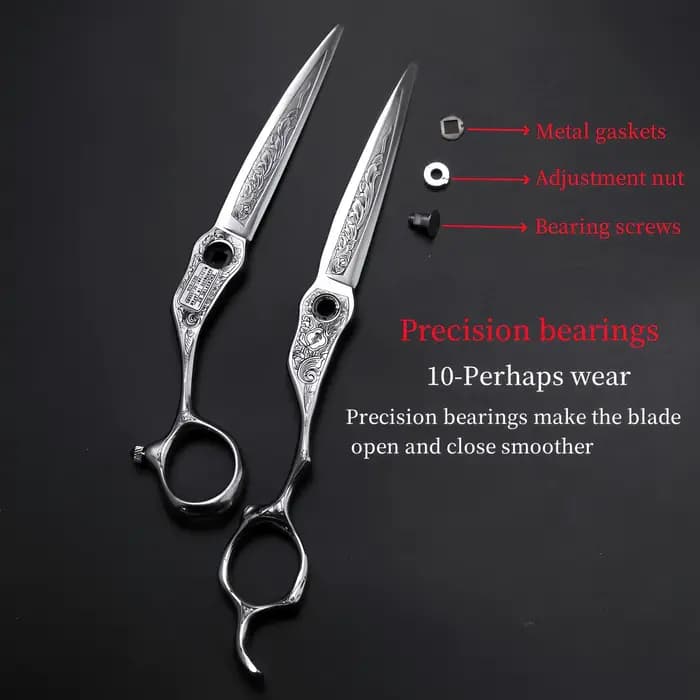HISADA ciseaux de coiffeur professionnels 6.0/6.5/7.0 pouces ciseaux CNC gravure laser japonais à la