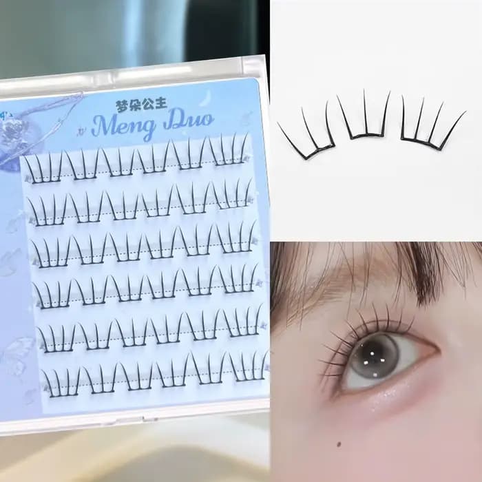 Cils individuels auto-adhésifs, aucune colle nécessaire, en grappe moelleuse, mode coréenne, Extensi