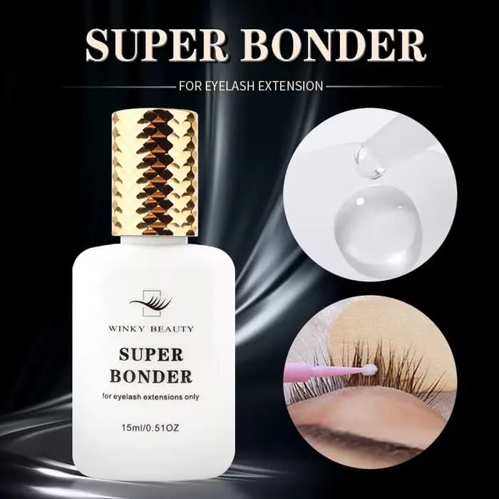 Agent de fixation Super Bonder pour Extensions de cils, primaire pour colle à cils, aide au durcisse