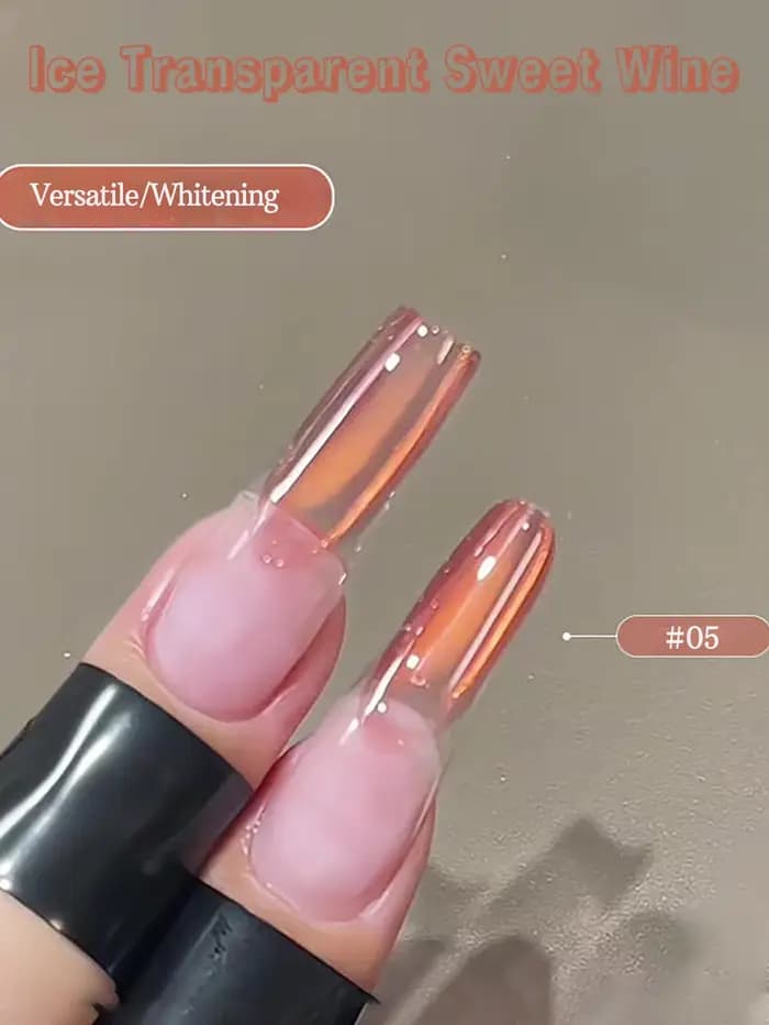 1-12 pièces ZH Printemps/Été Perles de gel pour vernis à ongles effet œil de chat, transparentes eff