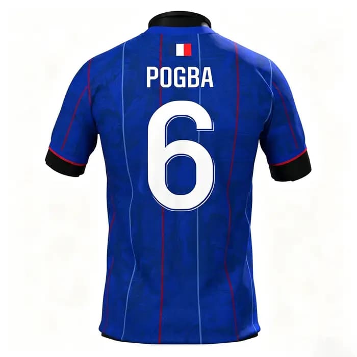 T-shirt d'entraînement de football pour supporters français 2027 - Impression 3D - Tendance, confort
