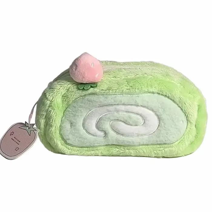 Trousse à crayons en peluche, grande capacité, trousse de rangement pour fournitures scolaires, trou
