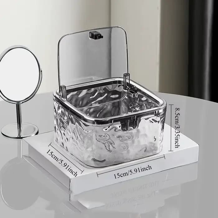 Organisateur d'accessoires pour cheveux, boîte de rangement en acrylique, organisateur de cravates d