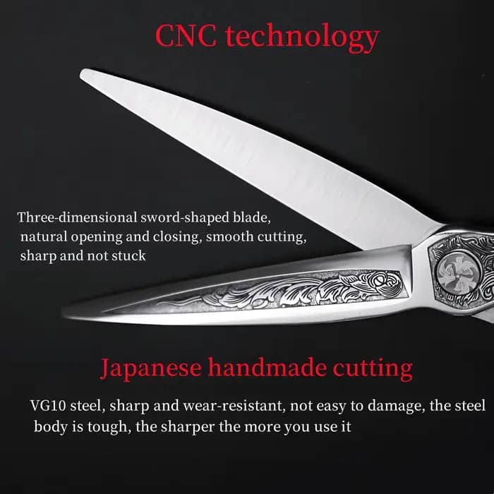 HISADA ciseaux de coiffeur professionnels 6.0/6.5/7.0 pouces ciseaux CNC gravure laser japonais à la