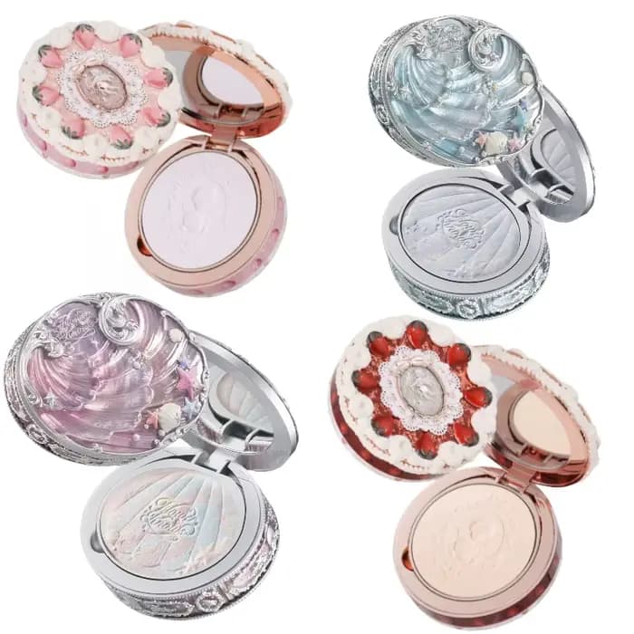 Fleur sait coquille perle Collection poudre cuite couleur mixte miel poudre clair mat maquillage rég