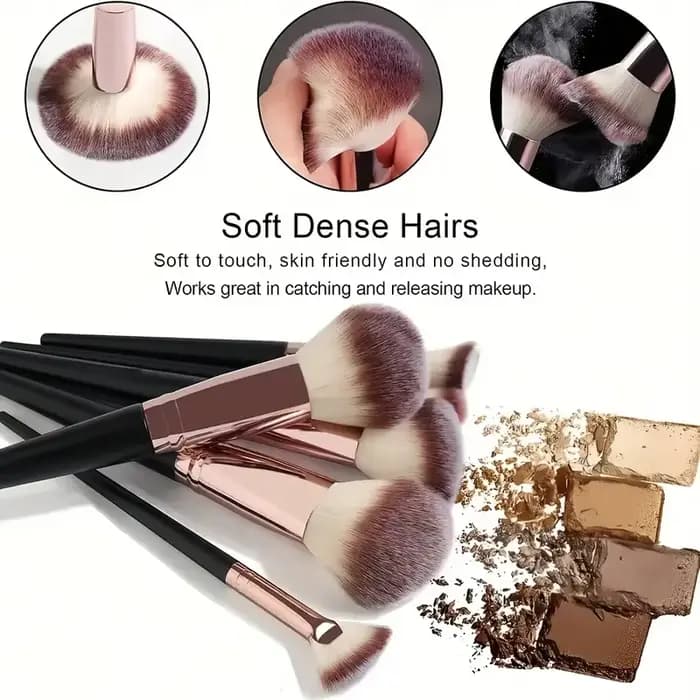 Ensemble professionnel de 3/20 pinceaux de maquillage doux et moelleux pour fard à paupières, fond d