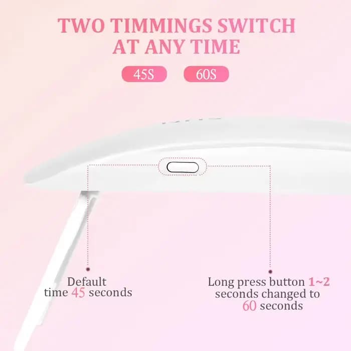 LULAA Mini UV LED lampe à ongles professionnel LED Gel sèche-ongles avec USB lampe à durcissement ou