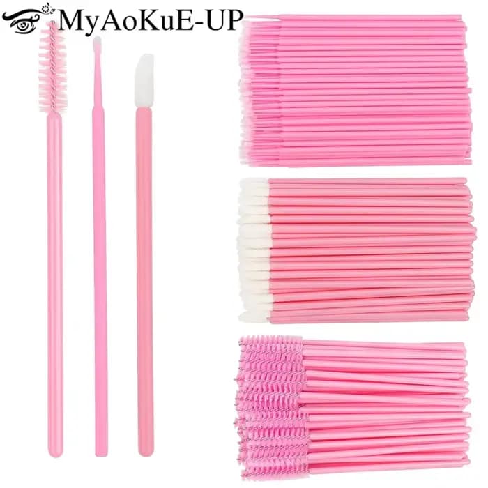 Kit de fournitures d'extension de cils, 200 pièces, bobines de cils jetables, brosses, Micro coton-t