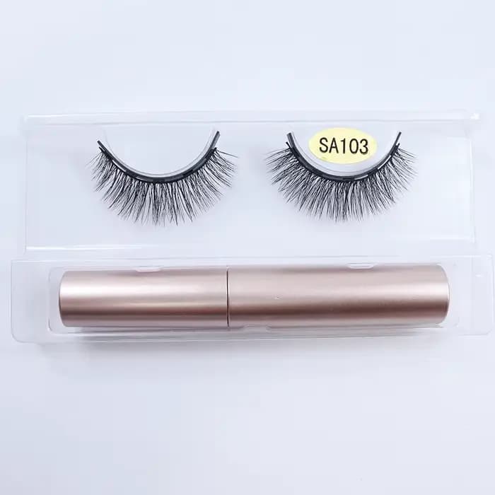 REDSIREN-Faux-Cils Magnétiques Naturels Réutilisables, Kit Eyeliner, Maquillage, 1/5 Paires
