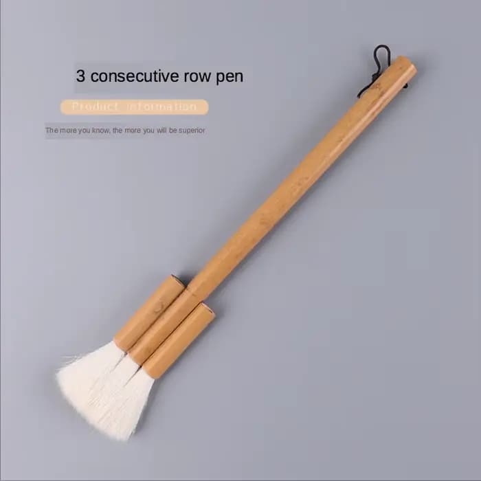 Pinceau simple en bambou avec poils de laine, brosse de peinture, avec pavé, pour document astronomi