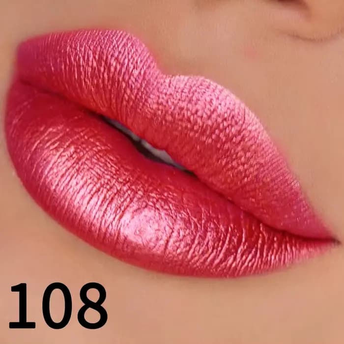 Rouge à lèvres à paillettes en 19 couleurs, hydratant, rouge, rose, brillant, teinte pour les lèvres