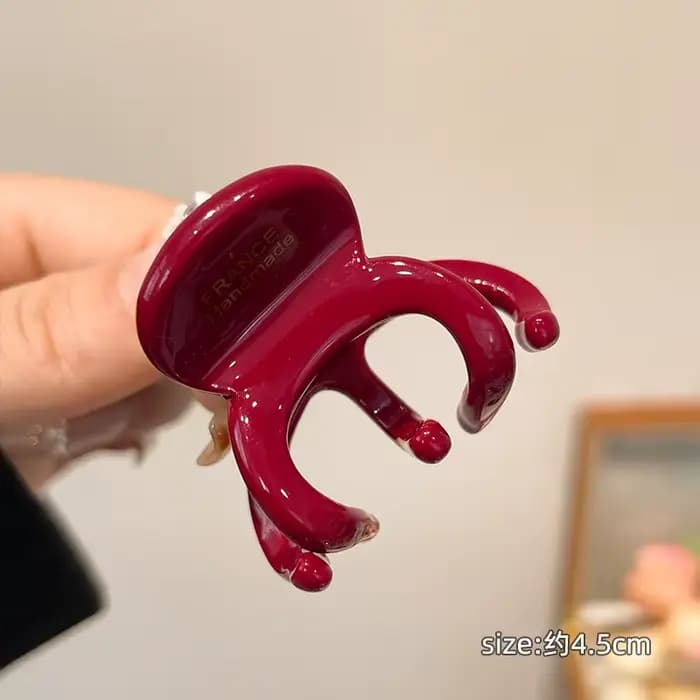 Pinces à cheveux en acétate français, pince rétro en forme de crabe et de requin, porte-queue de che