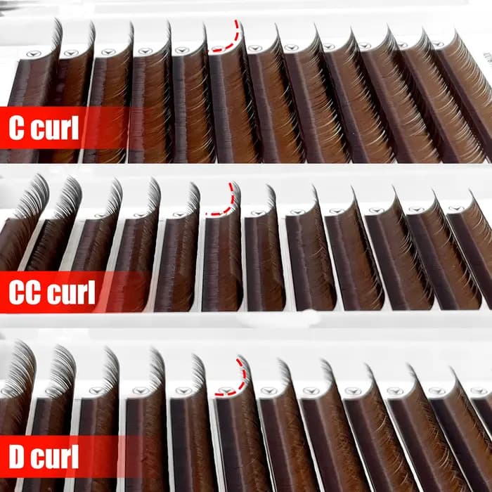 ABONNIE – Extensions de cils marron cacao, Volume individuel, C CC D, plateau de cils en vison class