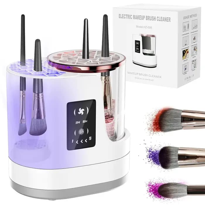 Nettoyeur de brosse de maquillage électrique 3 en 1, sèche-linge, stockage, séchage disponible, nett