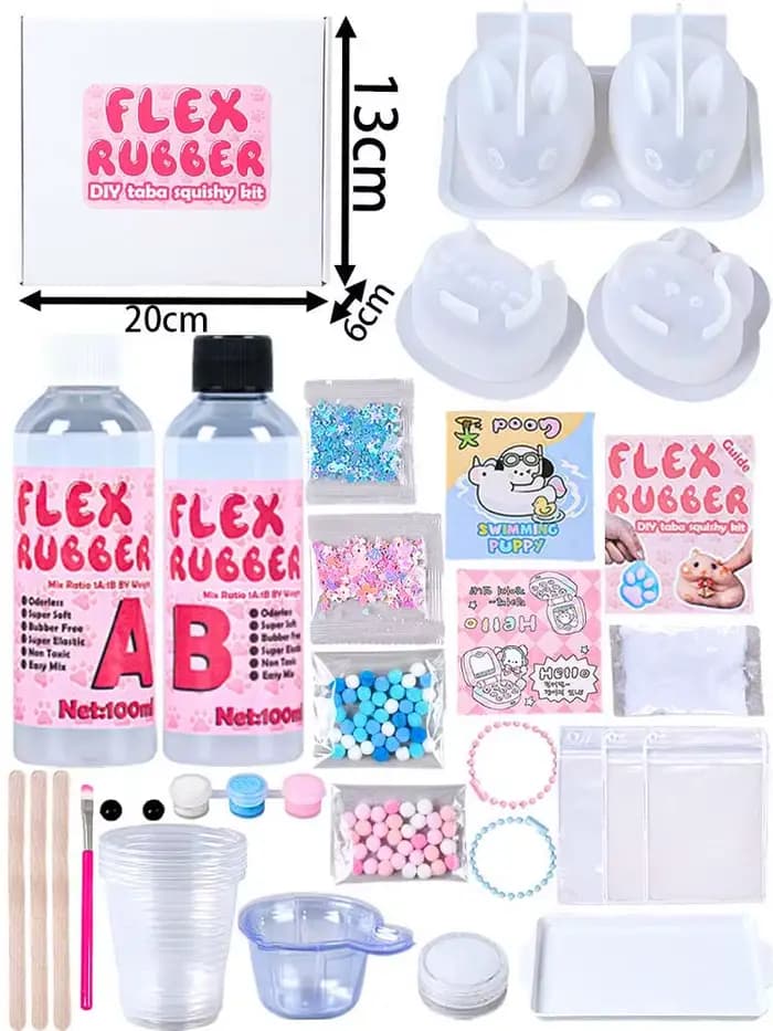 Kit de fabrication de squishies Taba DIY : Fournitures d'artisanat pour la création de figurines de 