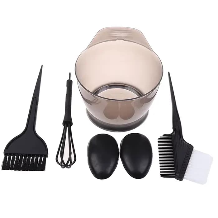 Ensemble de 5 brosses et bols pour coloration des cheveux, kit de teinture et de décoloration, peign