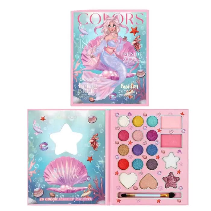 Palette de fards à paupières pour femmes, 18 couleurs, palette de fards à paupières nacrés mats à la