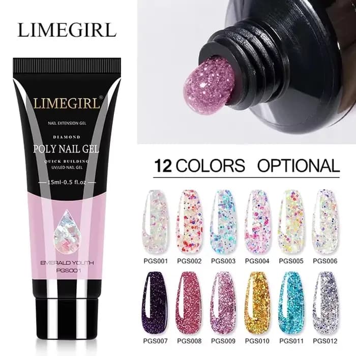 Gel pour ongles en Poly Extension, 15ml, Design de manucure acrylique, 24 couleurs, vernis UV, const