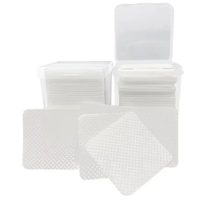 200 pièces/boîte dissolvant jetable tampon de coton lingettes vernis à ongles cils colle nettoyant n