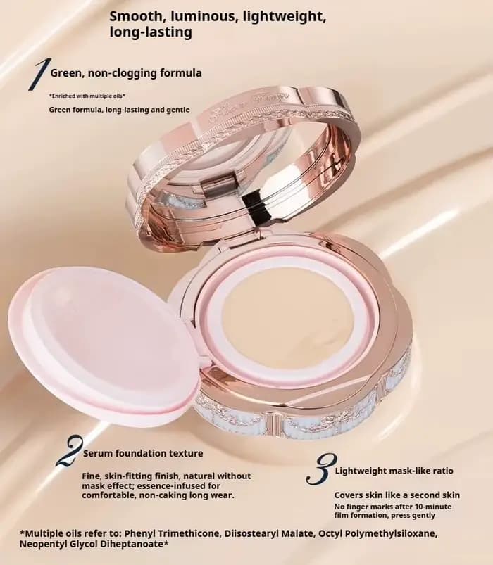 [Nouveau produit] Poudre de coussin d'air Bonnie Garden Flower Knows, peau délicate, correcteur de m