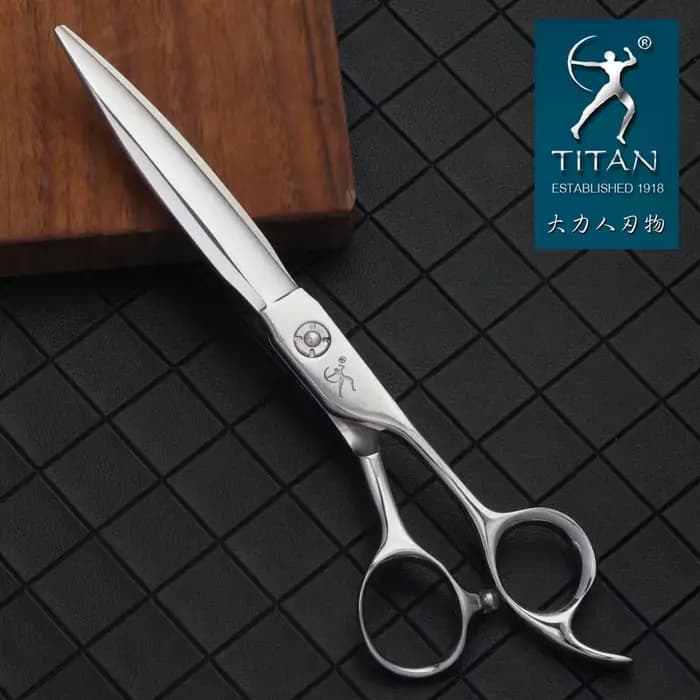 TITANCiseaux de coiffure professionnels, ciseaux de coupe de 7 pouces, outil de barbier de salon en 