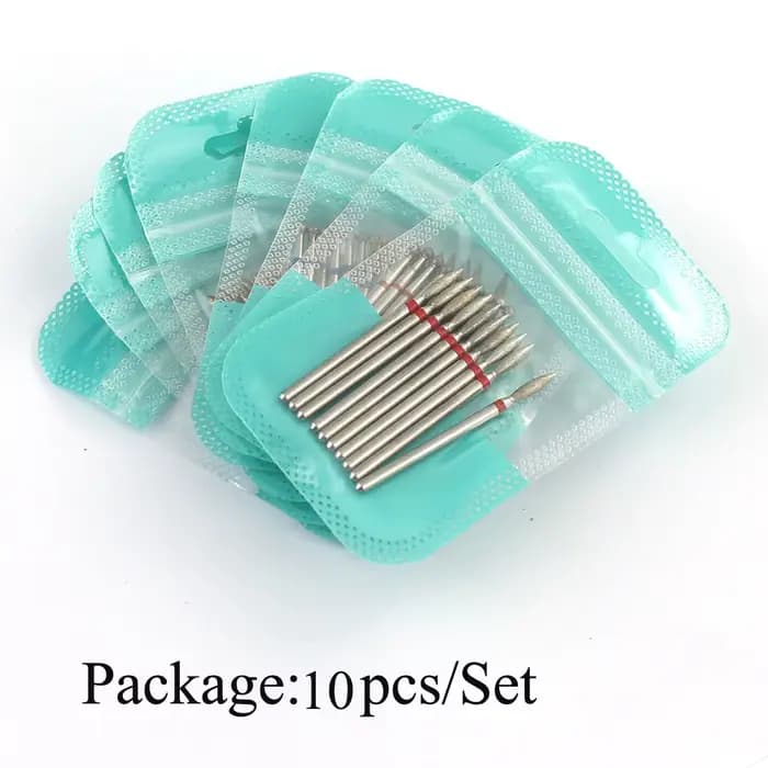 10 pièces diamant fraise ongles forets ensemble pour manucure accessoire pédicure électrique Machine