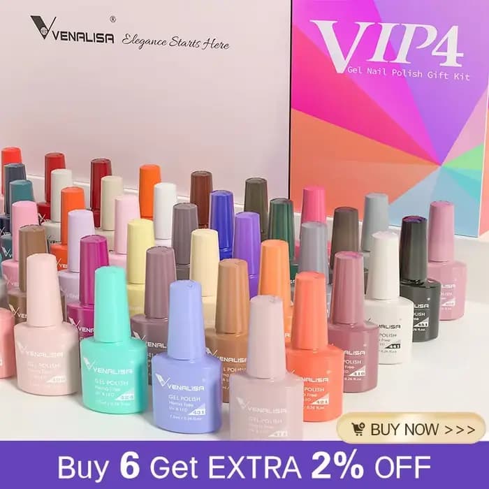 Venalisa VIP4 vernis à ongles HEMA/TPO gratuit couverture complète belle Semi permanente tremper UV 