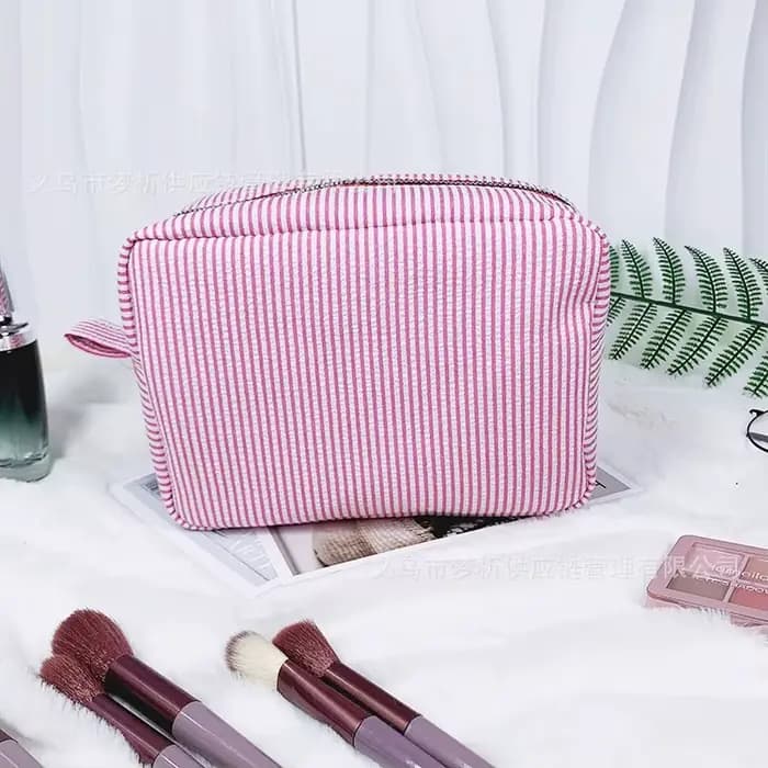 Trousse de maquillage avec nom personnalisé, trousse de toilette brodée personnalisée pour cadeau de