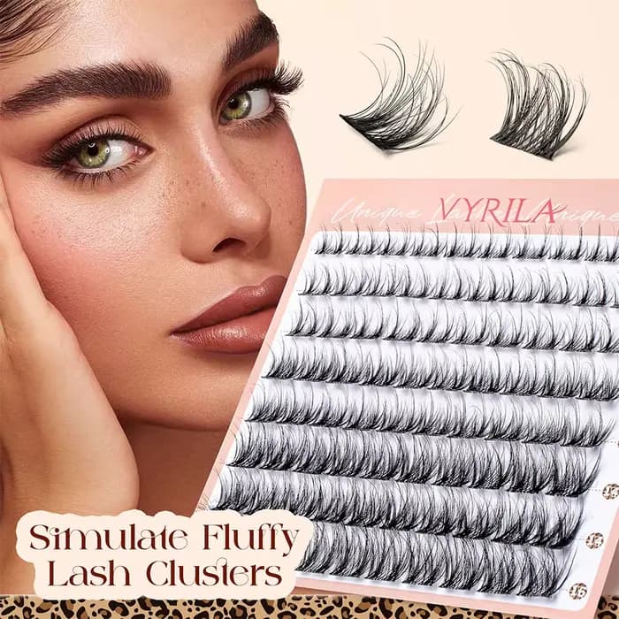 Cluster de cils moelleux, doux et facile, 80 pièces, faux cils, bande Ultra-fine de 0.1mm, Extension