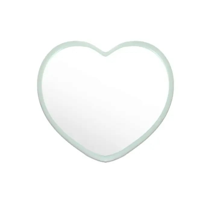 Miroir moderne simple face en forme de cœur, petit miroir portatif, miroir de maquillage de beauté h