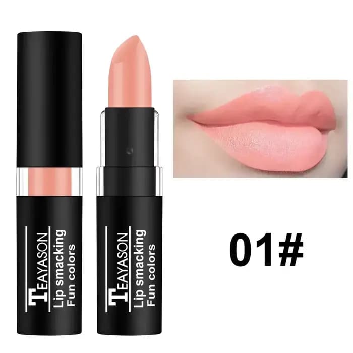 Rouge à lèvres mat velours imperméable, Pigment durable, maquillage pour noël, Halloween, fête, noir