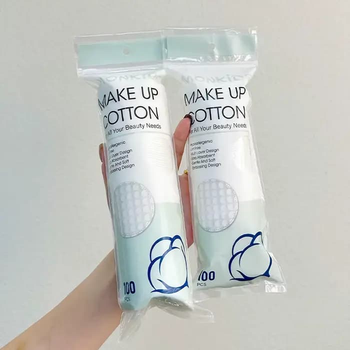 Sous-coton rond doux et respirant, texture double face, utilisé pour le nettoyage quotidien du visag