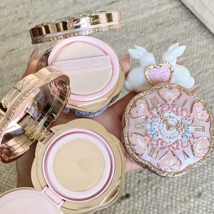 Flower Knows Bunny Garden Collection Cushion CC Cream Fond de Teint Correcteur Maquillage Coréen Lon
