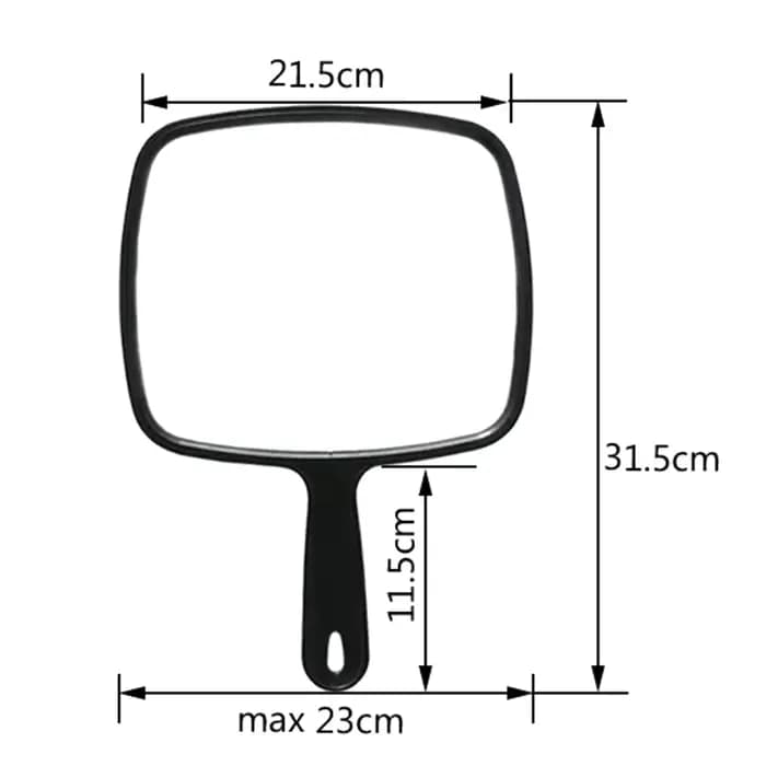 Miroir de coiffeur professionnel avec poignée, miroir à main pratique pour la maison, salon de coiff