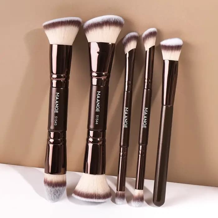 MAANGE – ensemble de pinceaux de maquillage, 5 pièces, pour fond de teint, fard à joues, correcteur,