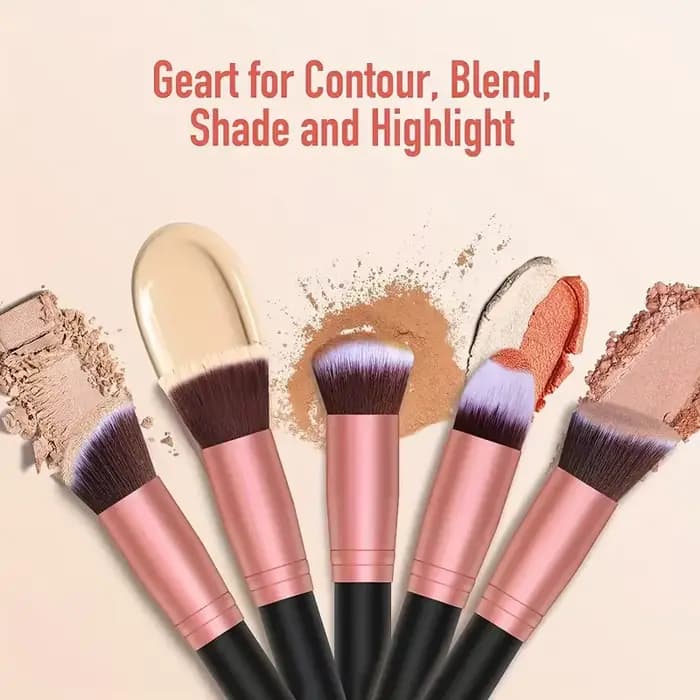 Ensemble de 14 pinceaux de maquillage professionnels pour fond de teint, fard à paupières, anticerne