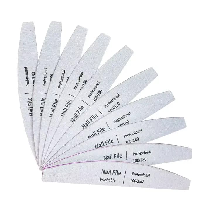 Lime à ongles 100 à 180 outils professionnels émeri pour manucure Lime 240 papier de verre Gel limes