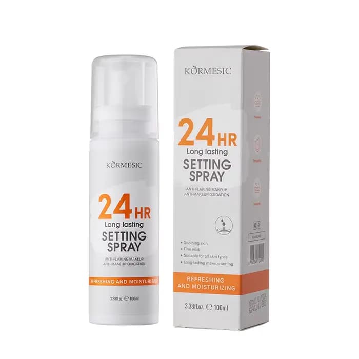 KORMESIC Spray Fixateur Longue Durée 24H Anti-Oxydation du Maquillage Hydratant – 100ml