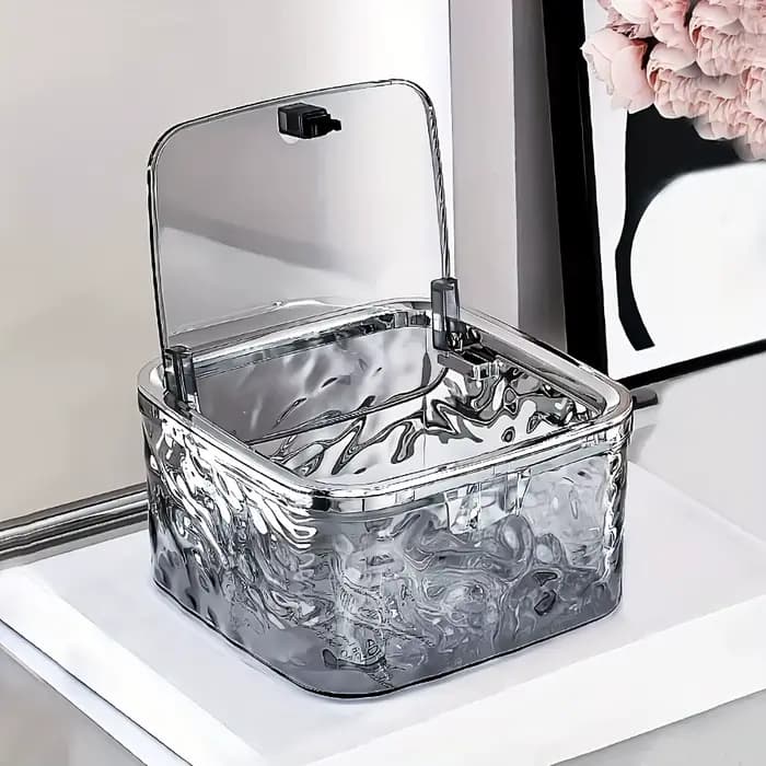 Boîte de rangement d'accessoires pour cheveux, organisateur d'attaches de cheveux en acrylique trans