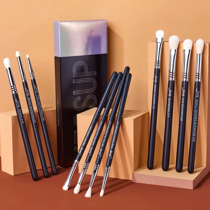 Jessup-Ensemble de pinceaux pour les yeux, pinceau de maquillage pour fard à barrage, mélange synthé