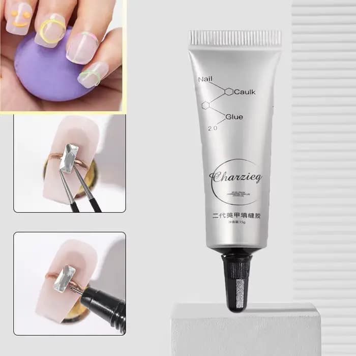 15g 3D modèle d'ongle Gel ongles strass colle Super forte Gel ongles colle pour ongles charme manucu