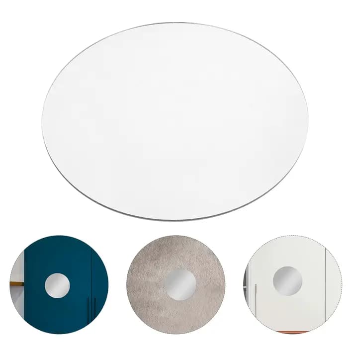 Miroir magnétique en acrylique pour casier, idéal pour l'école et la salle de sport, compact, incass