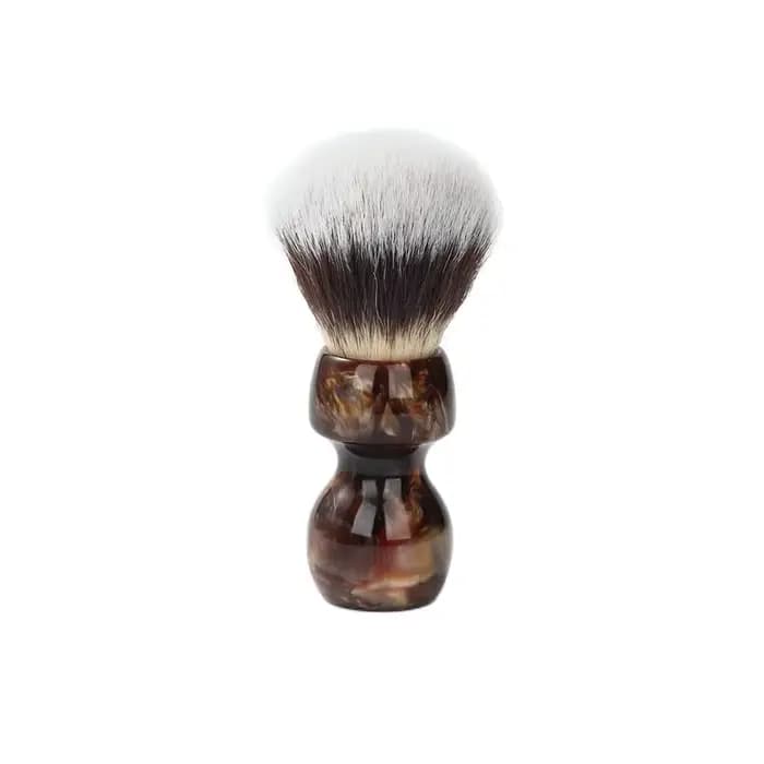 YAQI – moustaches de chat Caramel, cheveux synthétiques, brosse de rasage humide pour hommes