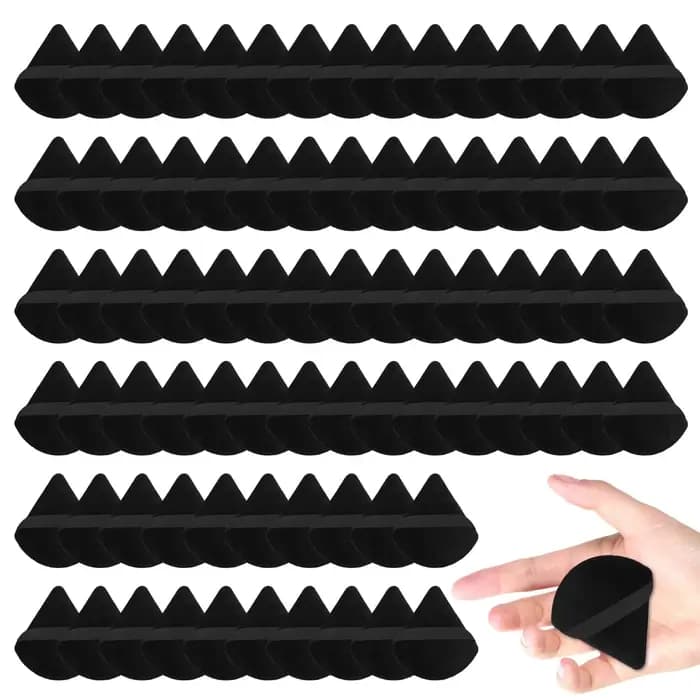 Éponge de maquillage pour le visage, bouffante de poudre triangulaire douce pour poudres amples, min