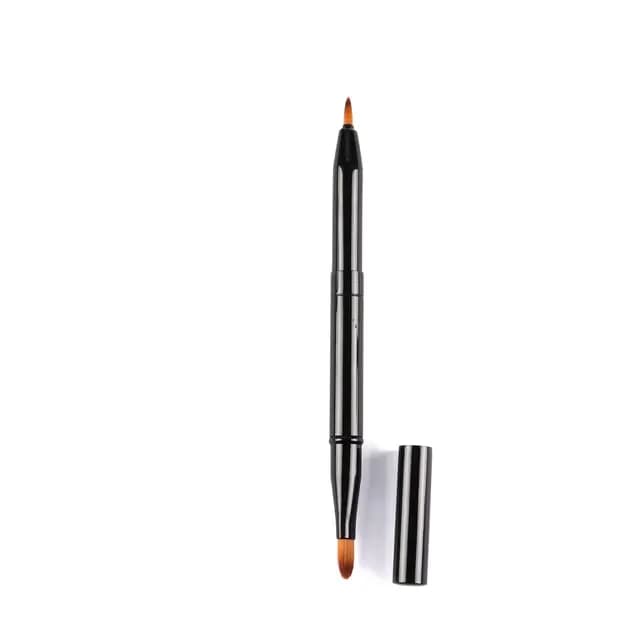 Pinceau de maquillage rétractable Jules avec capuchon de protection, rouge à lèvres, brillant, téles