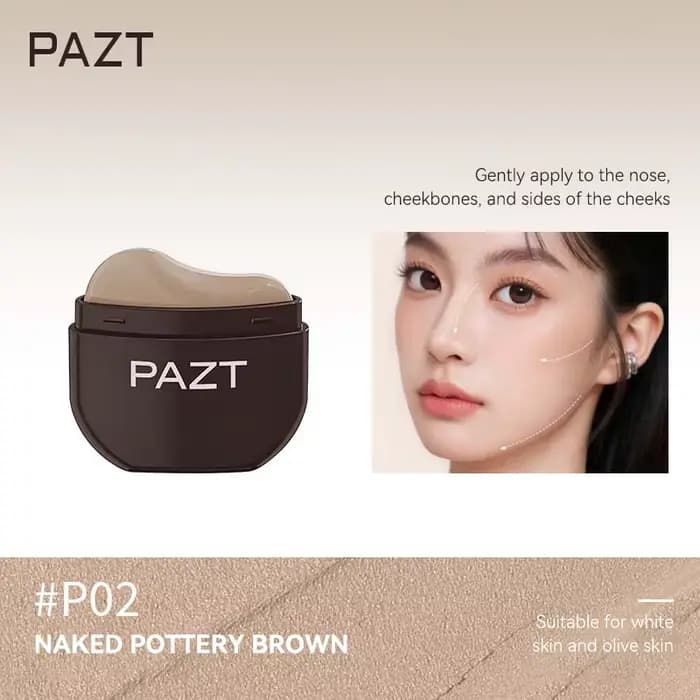 Pinceau de contouring du visage, aux couleurs vives et naturelles, pour un contouring simple et une 