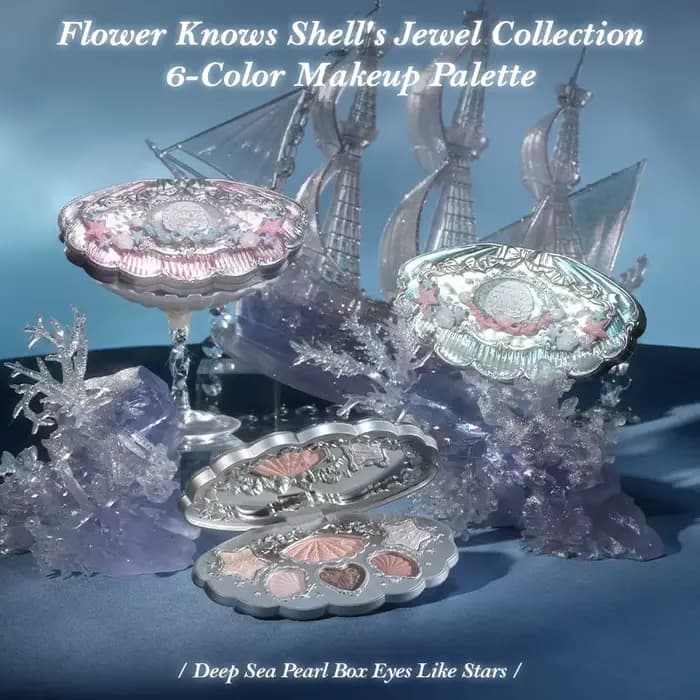 Flower Knows Shell's Jewel Collection Palette de maquillage 6 couleurs